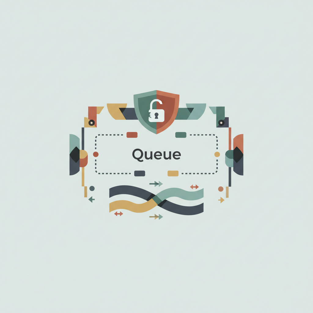 Diagram of a lockless queue with multiple threads accessing it.